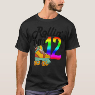 Rollin in 12 Skaten Rolling Shoes Birth T-Shirt