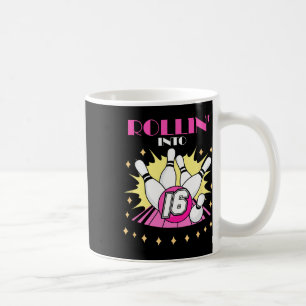 Rollin in 16 Bowling Geburtstagsparty 16. Boys Gir Kaffeetasse