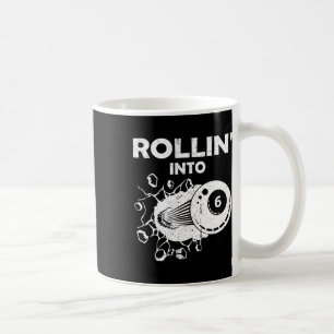 Rollin in 6 Billiard 6. Geburtstag Flaming Billi Kaffeetasse