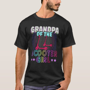Rollin in Großvater des Scooter Girl Retro Cele T-Shirt