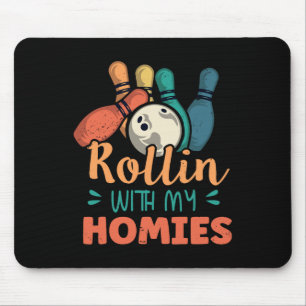 Rollin mit meiner Heimat Retro Bowling 2 Mousepad