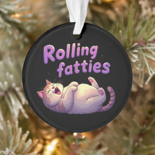 Rolling Fatties Chat Mème Drôle & Cute Chonk Chats