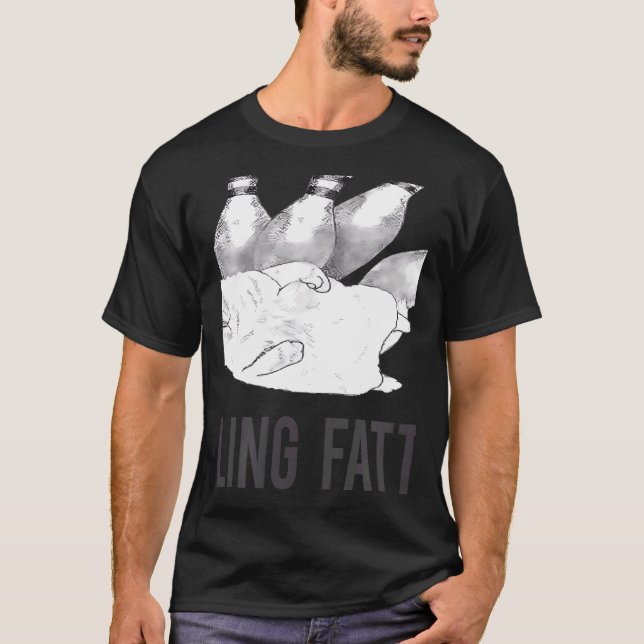 Rolling Fatties Kat Bowling Schuhe Sport Männer Fr T-Shirt (Vorderseite)