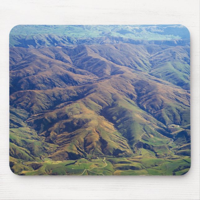 Rolling Hills in Süden-Region von Neuseeland Mousepad (Vorne)