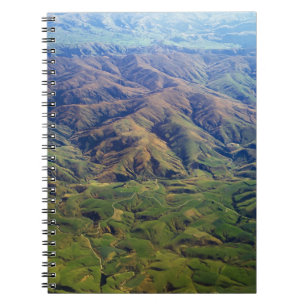 Rolling Hills in Süden-Region von Neuseeland Notizblock