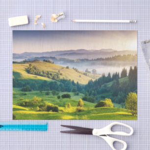 Rolling Hills Landschaftsnaturfoto Seidenpapier