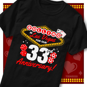 Rolling In Las Vegas 33. Jubiläums-Paartrip T-Shirt