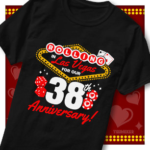 Rolling In Las Vegas 38. Jubiläums-Paartrip T-Shirt