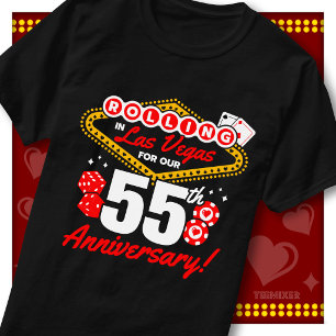 Rolling In Las Vegas 55. Jubiläums-Paartrip T-Shirt
