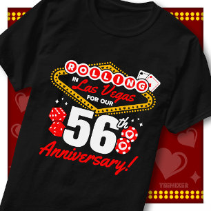 Rolling In Las Vegas 56. Jubiläums-Paartrip T-Shirt