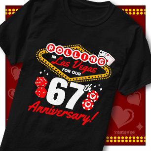 Rolling In Las Vegas 67. Hochzeitstag-Reise für Pa T-Shirt