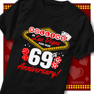 Rolling In Las Vegas 69. Jubiläums-Paartrip T-Shirt