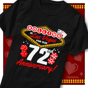 Rolling In Las Vegas 72. Jubiläums-Paartrip T-Shirt