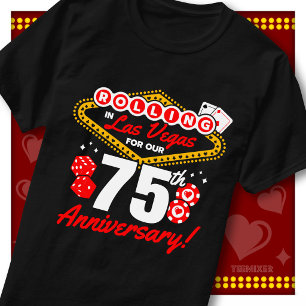 Rolling In Las Vegas 75. Jubiläums-Paarreise T-Shirt
