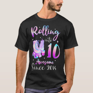 Rolling in Phantastisch seit 2014 Bday Roller Skat T-Shirt