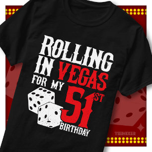 Rolling in Vegas 51. Geburtstags-Würfelparty-Trupp T-Shirt