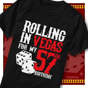 Rolling in Vegas 57. Geburtstags-Würfelparty-Trupp T-Shirt