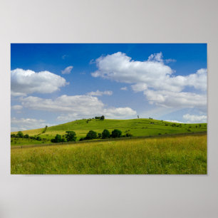 Rolling Summer Landscape Poster