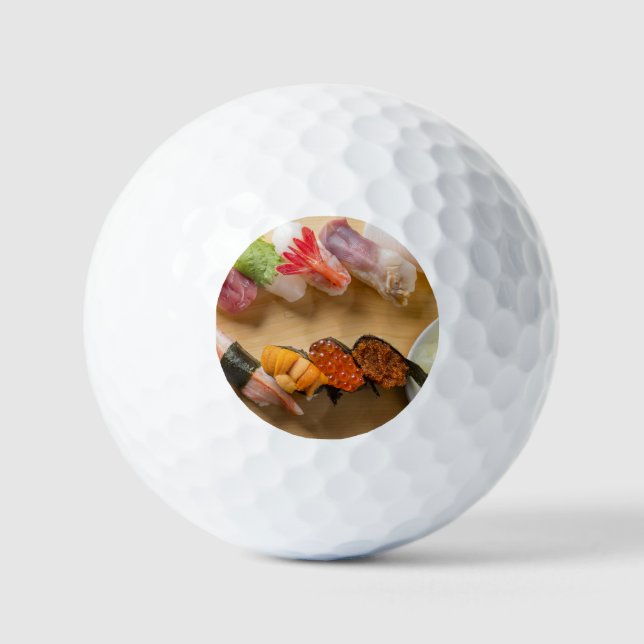 Rolling Sushi – Gourmet Curve Golf Ball (Vorderseite)