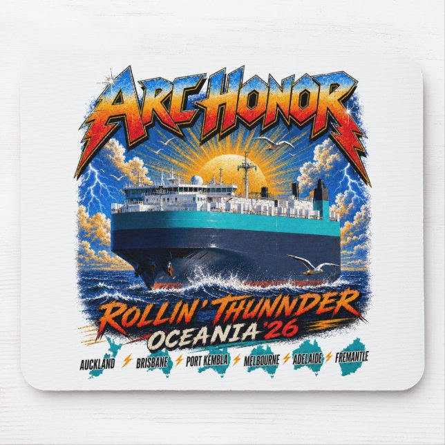 Rolling Thunder Tour-Mauspad Mousepad (Vorne)