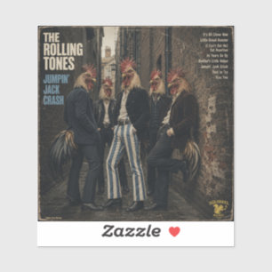 Rolling Tones: eine Parodie Aufkleber