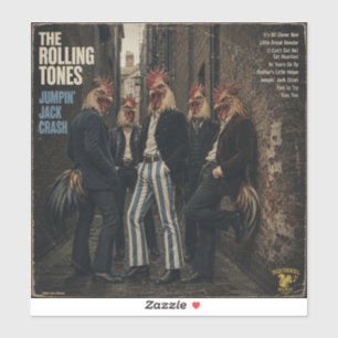 Rolling Tones: eine Parodie Aufkleber
