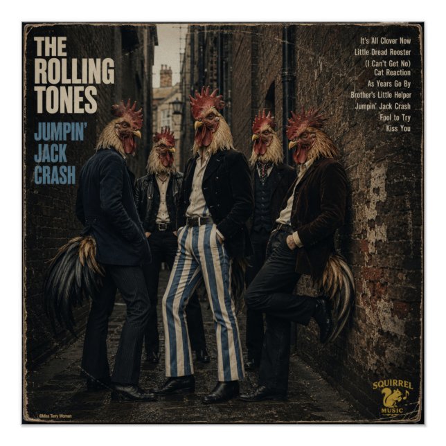 Rolling Tones: eine Parodie Poster (Vorderseite)