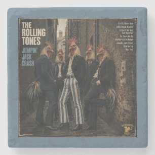 Rolling Tones: eine Parodie Steinuntersetzer