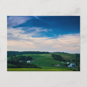 Rollland mit landwirtschaftlichen Betrieben im Som Postkarte