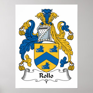 Rollo-Familienwappen Poster