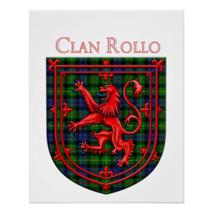 Rollo Tartan Scottish Kariert Lion Rampant Poster