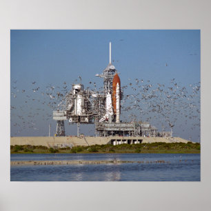 Rollout of Space Shuttle Atlantis (STS-27) Poster