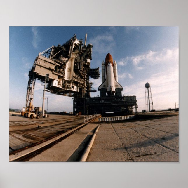 Rollout of Space Shuttle Atlantis (STS-79) Poster (Vorne)
