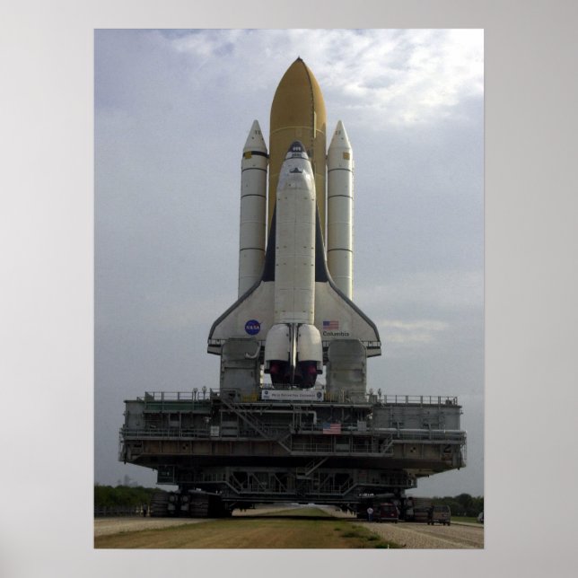 Rollout of Space Shuttle Columbia (STS-109) Poster (Vorne)