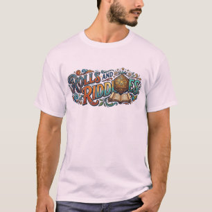 Rolls and Riddles – Lustige Abenteuer-Typografie-T T-Shirt