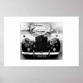 Rolls Royce Wedding Car Poster