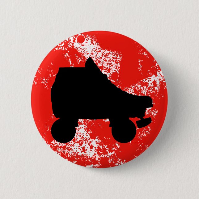 Rollschuh Button (Vorderseite)