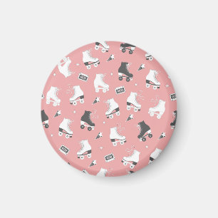 Rollschuh-Kassetten-Muster. Magnet