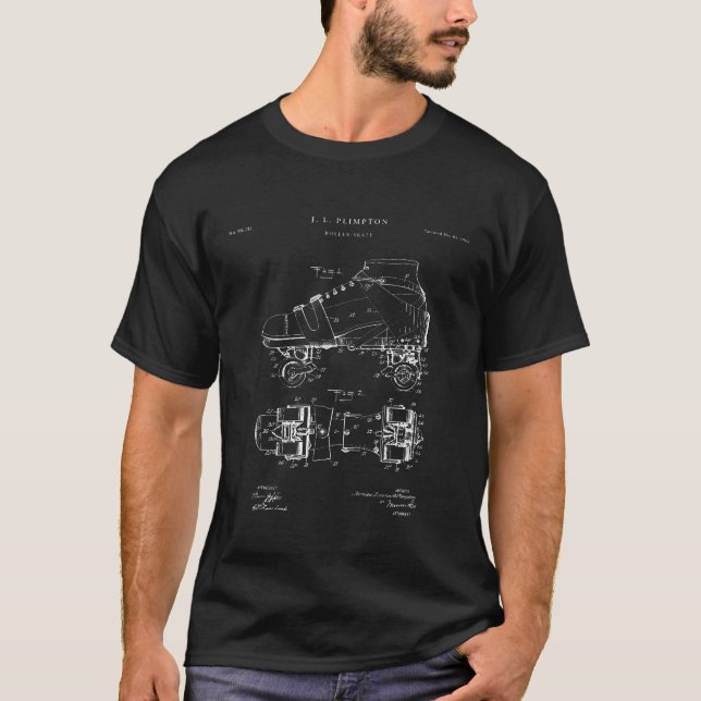 Rollschuh-Patent - T-Shirt (Vorderseite)