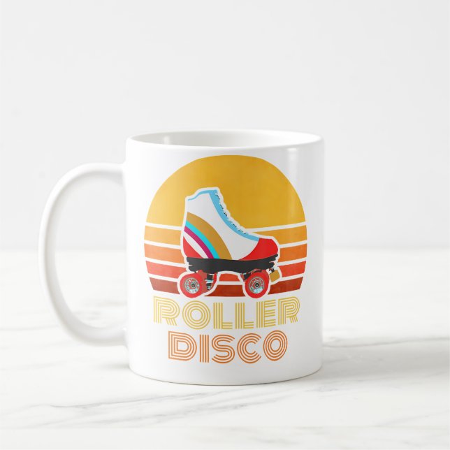 Rollschuh Skaten Roller Disco Kaffeetasse (Links)