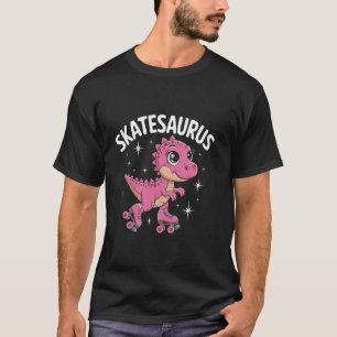 Rollschuhfahrer Dinosaurier Skate T-Rex Lustiger R T-Shirt