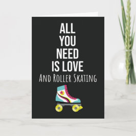 Rollschuhkarten Rollschuh Rollschuhfahrer Für Kind Karte