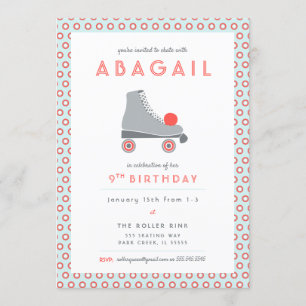 Rollschuhparty Einladung