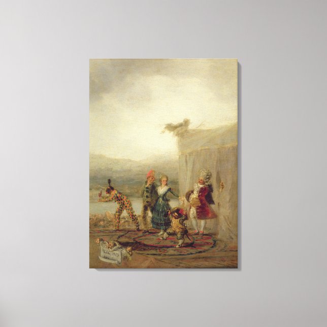 Rollspieler, 1793 (Öl auf Zinnblech) Leinwanddruck (Vorderseite)