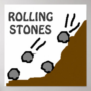 Rollsteine-Poster Poster