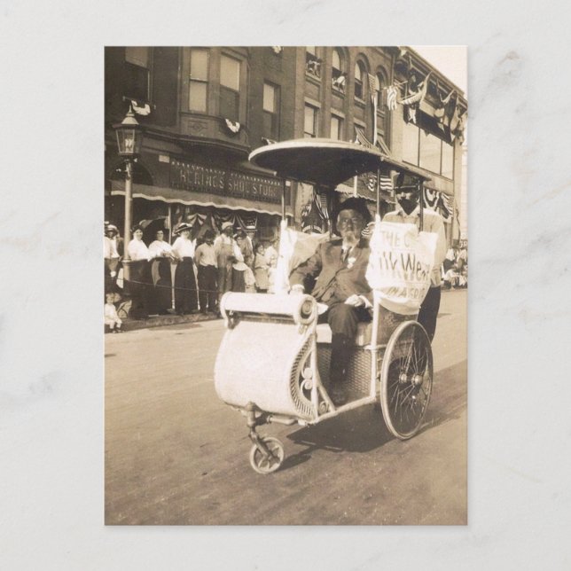 Rollstuhl, Atlantic City, New Jersey Vintag Postkarte (Vorderseite)