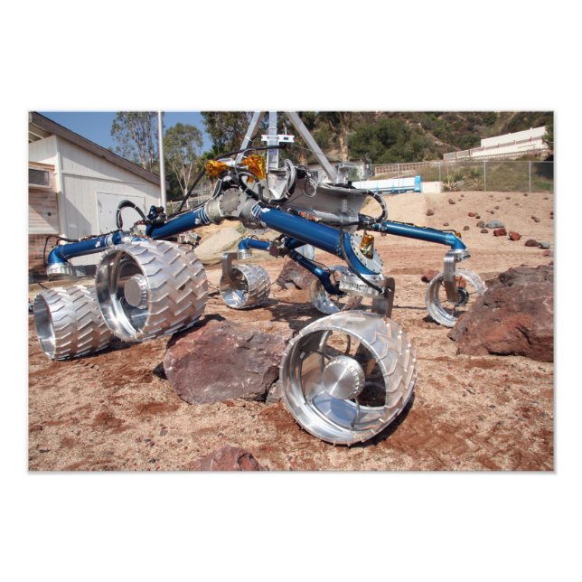 Rollstuhl, ein Mobilitätstestmodell Fotodruck (Vorne)