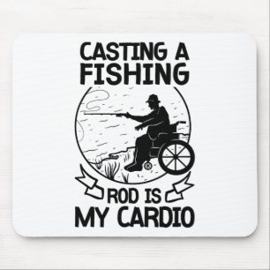 Rollstuhl Fisherman Boating Mit Behinderung Hop Mousepad