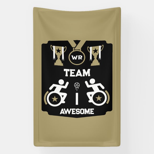 Rollstuhl Murderball Sportswear Banner (Vertikal)