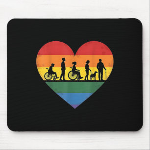 Rollstuhl, Quadriplegiker, Paraplegiker, Behinderu Mousepad